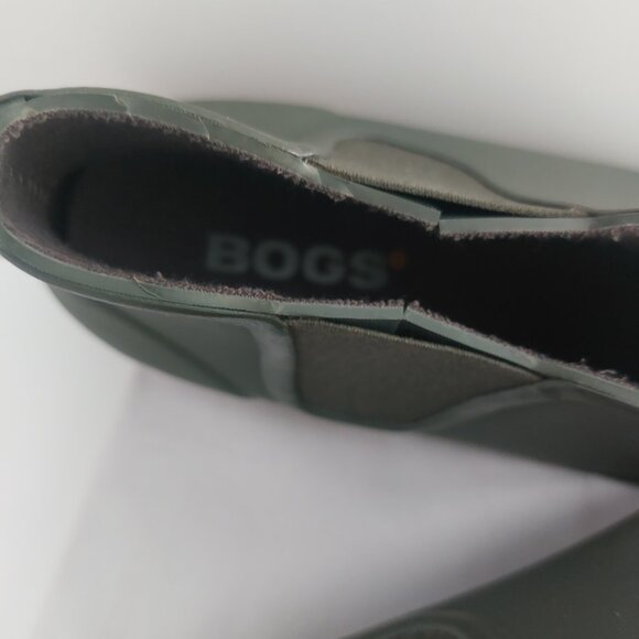 Bogs Sweet Pea Rain Boots Women’s Size 9 Sage Green Waterproof Slip On Ankle - Picture 12 of 13
